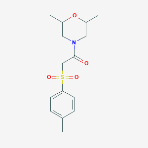 molecular formula C15H21NO4S B3035184 1-(2,6-Dimethylmorpholino)-2-[(4-methylphenyl)sulfonyl]-1-ethanone CAS No. 303152-64-9