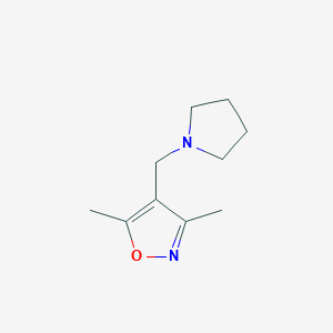 molecular formula C10H16N2O B3035193 3,5-Dimethyl-4-(1-pyrrolidinylmethyl)isoxazole CAS No. 303985-45-7