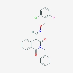 2-Benzyl-4-[(E)-(2-chloro-6-fluorophenyl)methoxyiminomethyl]-4H-isoquinoline-1,3-dione