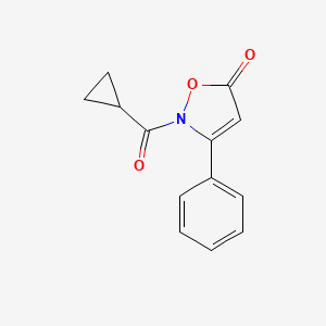 molecular formula C13H11NO3 B3035202 2-(cyclopropylcarbonyl)-3-phenyl-5(2H)-isoxazolone CAS No. 303986-99-4