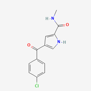 molecular formula C13H11ClN2O2 B3035217 4-(4-chlorobenzoyl)-N-methyl-1H-pyrrole-2-carboxamide CAS No. 303995-91-7