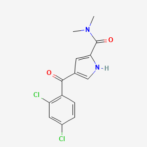 molecular formula C14H12Cl2N2O2 B3035218 4-(2,4-dichlorobenzoyl)-N,N-dimethyl-1H-pyrrole-2-carboxamide CAS No. 303995-95-1