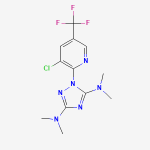 1-[3-chloro-5-(trifluoromethyl)pyridin-2-yl]-3-N,3-N,5-N,5-N-tetramethyl-1,2,4-triazole-3,5-diamine