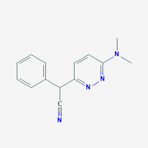 molecular formula C14H14N4 B3035231 2-[6-(二甲氨基)-3-哒嗪基]-2-苯基丙腈 CAS No. 303997-53-7