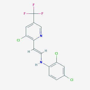 2,4-dichloro-N-[(E)-2-[3-chloro-5-(trifluoromethyl)pyridin-2-yl]ethenyl]aniline