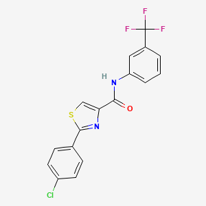 2-(4-chlorophenyl)-N-[3-(trifluoromethyl)phenyl]-1,3-thiazole-4-carboxamide