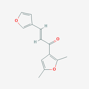 (E)-1-(2,5-dimethylfuran-3-yl)-3-(furan-3-yl)prop-2-en-1-one