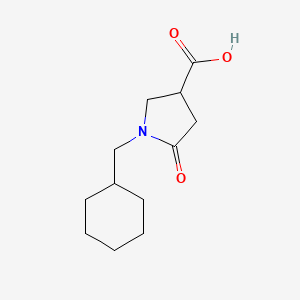 molecular formula C12H19NO3 B3035249 1-环己基甲基-5-氧代-吡咯烷-3-羧酸 CAS No. 304859-16-3