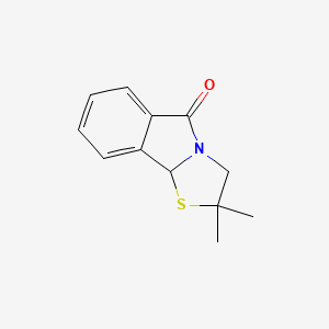 molecular formula C12H13NOS B3035252 2,2-dimethyl-2,3-dihydro[1,3]thiazolo[2,3-a]isoindol-5(9bH)-one CAS No. 3063-82-9