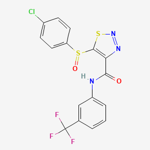 5-(4-chlorophenyl)sulfinyl-N-[3-(trifluoromethyl)phenyl]thiadiazole-4-carboxamide