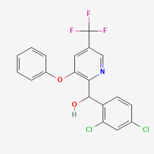 (2,4-Dichlorophenyl)[3-phenoxy-5-(trifluoromethyl)-2-pyridinyl]methanol