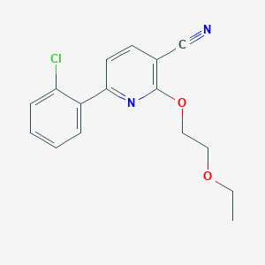 6-(2-Chlorophenyl)-2-(2-ethoxyethoxy)pyridine-3-carbonitrile