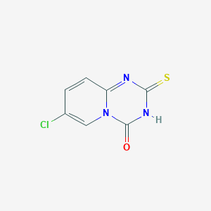 molecular formula C7H4ClN3OS B3035276 7-Chloro-2-sulfanyl-4H-pyrido[1,2-a](1,3,5)triazin-4-one CAS No. 306979-08-8