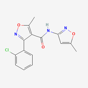 3-(2-chlorophenyl)-5-methyl-N-(5-methyl-1,2-oxazol-3-yl)-1,2-oxazole-4-carboxamide