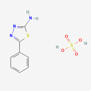 molecular formula C8H9N3O4S2 B3035296 2-Amino-5-phenyl-1,3,4-thiadiazole sulfate salt CAS No. 312619-47-9