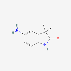 molecular formula C10H12N2O B3035305 5-Amino-3,3-dimethylindolin-2-one CAS No. 31523-05-4