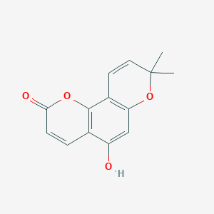 molecular formula C14H12O4 B3035307 5-Hydroxyseselin CAS No. 31525-75-4