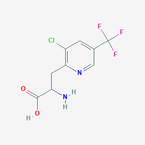 molecular formula C9H8ClF3N2O2 B3035312 2-氨基-3-[3-氯-5-(三氟甲基)-2-吡啶基]丙酸 CAS No. 317377-64-3