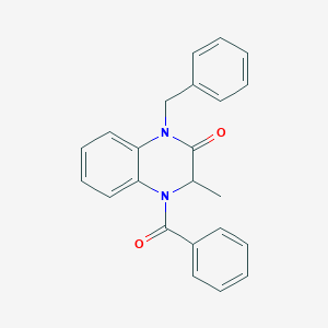 molecular formula C23H20N2O2 B3035321 4-benzoyl-1-benzyl-3-methyl-3,4-dihydro-2(1H)-quinoxalinone CAS No. 317822-23-4