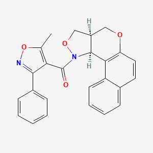 [(13R,17S)-11,15-Dioxa-16-azatetracyclo[8.7.0.02,7.013,17]heptadeca-1(10),2,4,6,8-pentaen-16-yl]-(5-methyl-3-phenyl-1,2-oxazol-4-yl)methanone