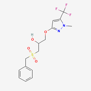 1-(benzylsulfonyl)-3-{[1-methyl-5-(trifluoromethyl)-1H-pyrazol-3-yl]oxy}-2-propanol