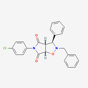 molecular formula C24H19ClN2O3 B3035366 (3S,3aR,6aS)-2-benzyl-5-(4-chlorophenyl)-3-phenyl-hexahydro-2H-pyrrolo[3,4-d][1,2]oxazole-4,6-dione CAS No. 318951-51-8