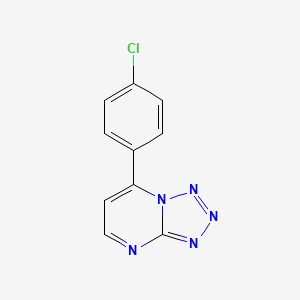 molecular formula C10H6ClN5 B3035376 7-(4-Chlorophenyl)[1,2,3,4]tetraazolo[1,5-a]pyrimidine CAS No. 320416-70-4
