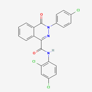 3-(4-chlorophenyl)-N-(2,4-dichlorophenyl)-4-oxo-3,4-dihydro-1-phthalazinecarboxamide