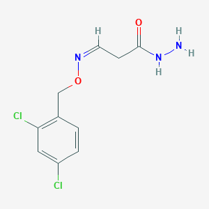 (3Z)-3-[(2,4-dichlorophenyl)methoxyimino]propanehydrazide