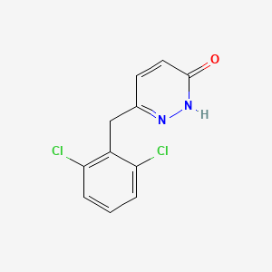 molecular formula C11H8Cl2N2O B3035393 6-(2,6-二氯苄基)-3-吡啶嗪醇 CAS No. 320419-52-1