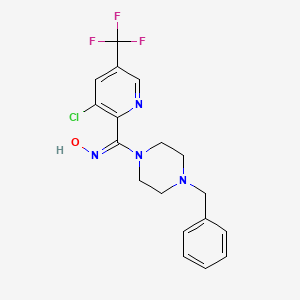 (4-Benzylpiperazino)[3-chloro-5-(trifluoromethyl)-2-pyridinyl]methanone oxime