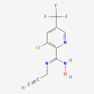 3-chloro-N'-hydroxy-N-(2-propynyl)-5-(trifluoromethyl)-2-pyridinecarboximidamide