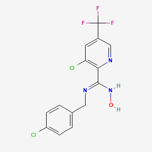 3-chloro-N-(4-chlorobenzyl)-N'-hydroxy-5-(trifluoromethyl)-2-pyridinecarboximidamide