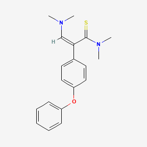 3-(dimethylamino)-N,N-dimethyl-2-(4-phenoxyphenyl)-2-propenethioamide