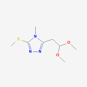 3-(2,2-dimethoxyethyl)-4-methyl-5-(methylsulfanyl)-4H-1,2,4-triazole