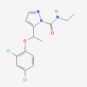 5-[1-(2,4-dichlorophenoxy)ethyl]-N-ethyl-1H-pyrazole-1-carboxamide