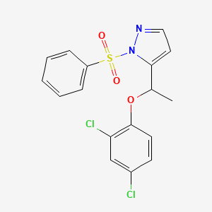5-[1-(2,4-dichlorophenoxy)ethyl]-1-(phenylsulfonyl)-1H-pyrazole