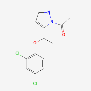 1-{5-[1-(2,4-dichlorophenoxy)ethyl]-1H-pyrazol-1-yl}-1-ethanone
