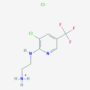 2-{[3-Chloro-5-(trifluoromethyl)-2-pyridinyl]amino}-1-ethanaminium chloride