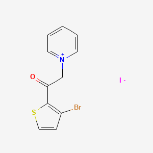 1-(2-(3-Bromo-2-thienyl)-2-oxoethyl)pyridinium iodide