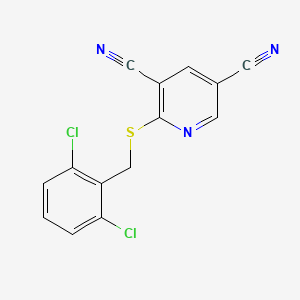 2-[(2,6-Dichlorobenzyl)sulfanyl]-3,5-pyridinedicarbonitrile