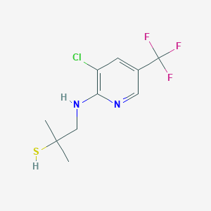 1-{[3-Chloro-5-(trifluoromethyl)-2-pyridinyl]amino}-2-methyl-2-propanethiol