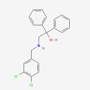 molecular formula C21H19Cl2NO B3035462 2-[(3,4-Dichlorobenzyl)amino]-1,1-diphenyl-1-ethanol CAS No. 321432-73-9