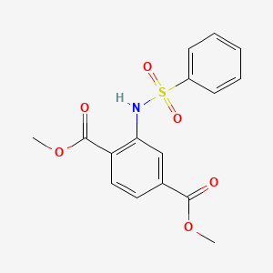 molecular formula C16H15NO6S B3035479 Dimethyl 2-(phenylsulfonamido)terephthalate CAS No. 321531-64-0