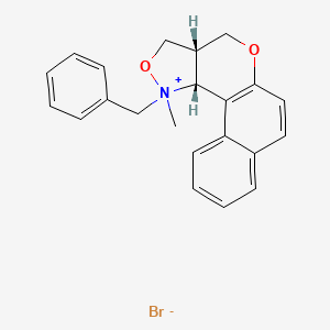 (13S,17R)-16-Benzyl-16-methyl-11,15-dioxa-16-azoniatetracyclo[8.7.0.02,7.013,17]heptadeca-1(10),2,4,6,8-pentaene;bromide