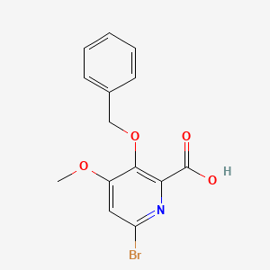 molecular formula C14H12BrNO4 B3035493 3-(Benzyloxy)-6-bromo-4-methoxypicolinic acid CAS No. 321596-54-7