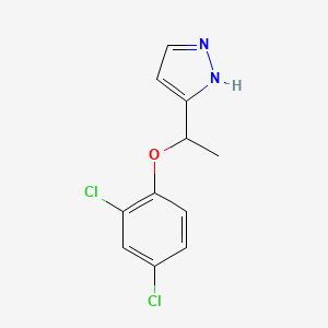 5-[1-(2,4-dichlorophenoxy)ethyl]-1H-pyrazole