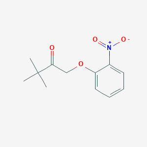 molecular formula C12H15NO4 B3035507 3,3-二甲基-1-(2-硝基苯氧基)丁-2-酮 CAS No. 32278-17-4