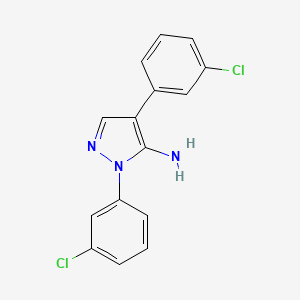 1,4-bis(3-chlorophenyl)-1H-pyrazol-5-amine