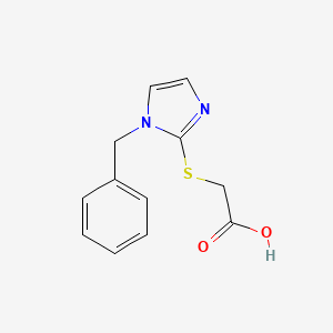 2-(1-benzylimidazol-2-yl)sulfanylacetic Acid